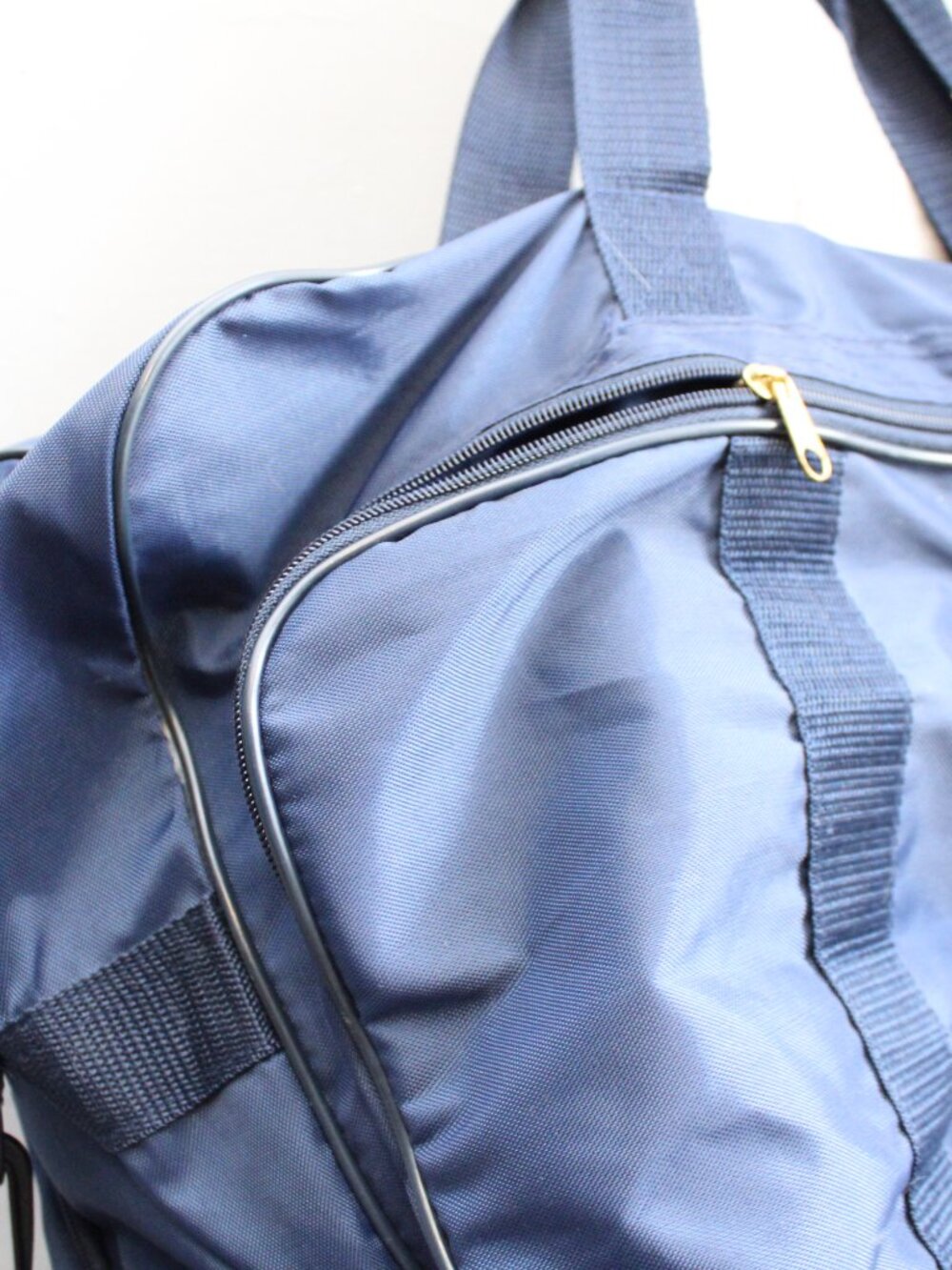 Nashville CMG '91 VTG Navy Blue Nylon Duffel Convertible Crossbody Bag Carry-On - Picture 6 of 6